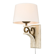 Golden 1832-1W BC-CDW - Golden Lighting Solay 1-light Wall Sconce in Burnished Chestnut